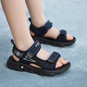 Сандалии летние детские пляжные сандалии девушки модные обувь легкая анти -скольжую мягкая солятель удобный открытый D240527