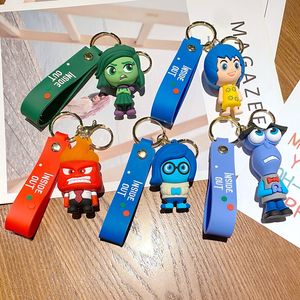 INSIDE OUT cartoon key chain Car key chain ring pendant animation wholesale small gift