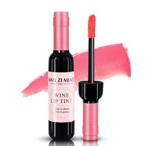 Torno da forma de vinho impermeável coreano Torno de lábio bebê rosa para mulheres Batom Makeup Lipstick Lipgloss Cosmetic2971507