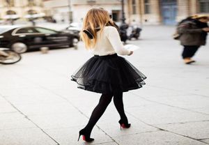 女性用のかわいい小柄な黒いチュールスカートマルチレイヤーリボンエッジショートミニガールズカクテルパーティードレスTUTU女性アダルトスカート7985575