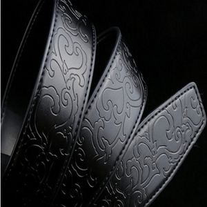 Heta läderbälte män designer bälten män hög kvalitet casual äkta läder midjebälte 105-125 cm svart bälte 3012