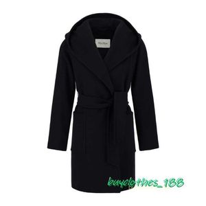Jaqueta de casaco de grife Maxmara Coat Women's Trench Coat Blend Italian Brand Coat Fashion Trends GKGI
