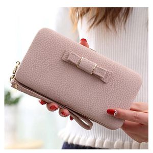 New Arrival New Women Wallets Leather Credit Card Holder For Women & Girls Wallets Purse Purses Clutch Wallets Purse Bags CELL Phone Bo 267U
