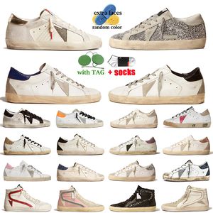 Golden goose goldens Итальянский бренд дизайнеров обувь для отдыха Женская спортивная обувь и суперзвезды делают старые 【code ：O1】