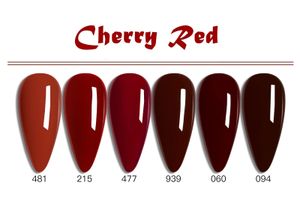 IBDGEL 6 ПК /SET Red Nails Gel Prol Brilliant One Month Dless Dongest For Nail Manicure 240527