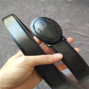 Fashion Big PBuckle Belt Designer Belts For Men And Women Real Leather Belt Luxury Waistband Width 3 4CM Black Strap Color 242U