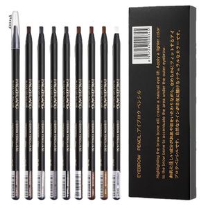 5PCS Haozhuang Waterproof Eyebrow Pencil Brown Cosmetic Pencil Natural Long-Lasting Tattoo Brush Makeup Set Beauty Wholesale 240527