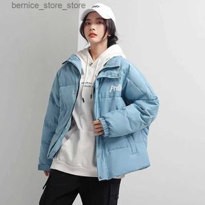 MASSEGGIO DI MASSIONE DI MASSIONE DELL'INVERNO DEI PARKAS MEN'S DOWN MASSIONE MASSIONE Signora Corea Grande Lettere Big Lettere Giovane Trend all'aperto Wear BOOD tessuto Vendita Q240527