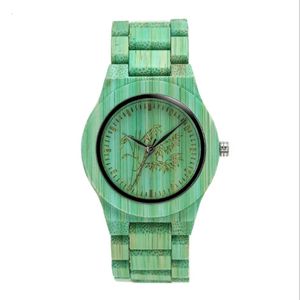 シフェンメイブランドメンズウォッチカラフルな竹のファッション雰囲気のメタルクラウンウォッチ環境保護シンプルなクォーツ腕時計264E