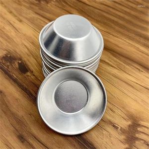 Выпечка инструментов H7EA набор из 50 неприжигающих стаканов Удобные алюминиевые яйца терпкие чашка для духов