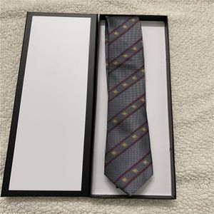 Brand Men amarra 100% de seda jacquard clássico palha de gravata artesanal para homens casamento casual e negócios no pescoço com caixa g 2098