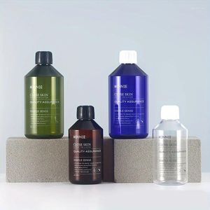 Liquid Soap Dispenser 2pcs 500ml Plastic Slanted Shoulder Pure Dew Cap Bottle Shampoo Body Lotion Bath Gel Cosmetics