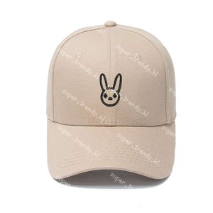 Caps de bola Bad Bunny Borderyer Baseball Cap % Rapper de algodão Reggaeton Artista Papai Hat Unissex Casual Men Women Snapbacks Cap Hip Hop Hat 270