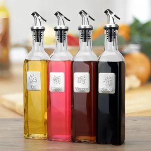 Oil Bottle Stopper Wine Pourer Lock Plug Sealing Leak-proof Nozzle Sprayer Liquor Dispenser Oil Pour Spout Cap Kitchen Tools