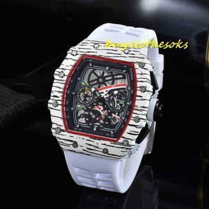 Titta på RM Designer Wrist Watch Luxury Men's Watch Wine Barrel Shell Sapphire Mirror 4D8A
