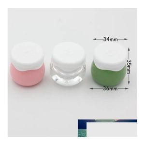 Packing Bottles Wholesale Mini Cream Jars Cosmetic Small Jar Bottle 10G Pink Green Plastic Containers For Cosmetics Package Makeup E Dhn0E