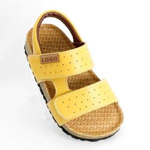 Sandals Boys Summer Childrens Casual Shoes PU Leather Cork EVA Slide 1-3-12 Year Old Tablet d240527