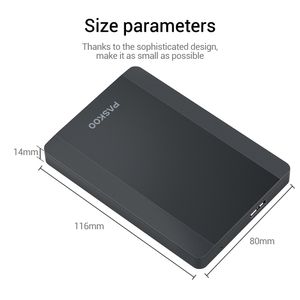 Paskoo HDD 2.5 ''ポータブル外部ハードドライブ500GB/1TB/2TB USB3.0 Storaible PC、Mac、デスクトップ、MacBook、Xboxに互換性