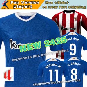 24 25 Bilbao Club Soccer Jerseys 2024 2025 Athletic Away Aduriz Guruzeta Williams Muniain Paredes Berenguer Herrera Copa del Rey Primera Fan KID KIT FOTBNALL SHIRT