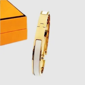 Designer bracelet man bijoux de luxe womens bracelet plated gold luxurious letter slim bracelet femme bangle letter buckle classics style cool gift zh216 H4