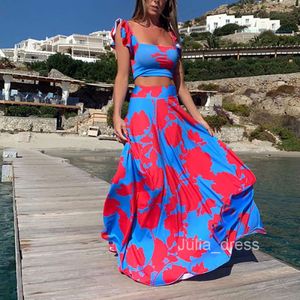 New Womens Fashion Printed Off Shoulder Digital Printed Dress For Women Vacation Dress Daily Life Skirt
