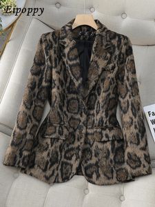 Fashion Coffee Green Casual Ladies Blazer Women Long Sleeve Single Button Slim Female Autumn Winter Jacket 240514