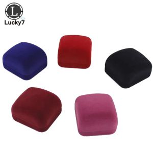 Engagement Velvet Ring Box Jewelry Display Storage Boxes For Wedding Ring Valentine's Day Gift Organizer Earrings