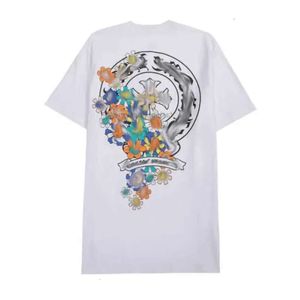 CH Luxury T Shirt Classic Men S Brand Tops Tees Men Women Sanskrit Letter Sweatshirts Short Sleeve Horseshoe Designer Couple T Shirts C