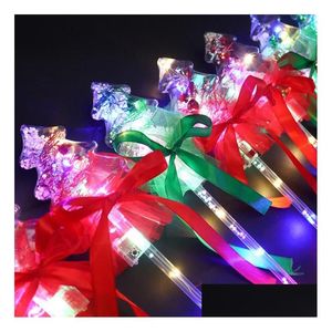 FEVERAÇÃO FABELECIMENTO PLINKY Light Up Star Princess Led Wand Super Clear Christmas Tree Shape