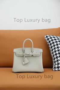 Top qualidade toda a bolsa de luxo artesanal feita em Guangzhou, China Designer Handbag Bk25.30.35 Tamanho French Original de qualidade Togo de couro personalizado branco