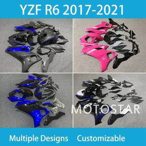 Failing personalizada gratuita para YZFR6 2017-2018-2019-2022 2023 Ano Yamaha Yzf R6 17-23 100% FIT Injeção de motocicletas Kit ABS Plastic Sportbike Body Motobike40