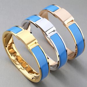 Designer smycken H armband designer smycken toppkvalitet rostfritt stål guldblå ​​HH -armband Kvinnarmband för kvinnliga män mode Bangle Black Bangle Gift V88