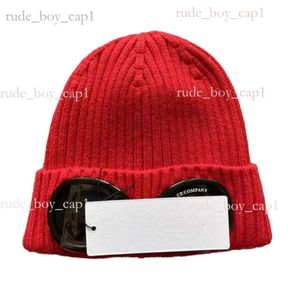 Cp Hat Caps Men's Designer Ribbed Knit Lens Hats Women's Extra Fine Merino Wool Goggle Beanie Official Website Version Cp Companys Hat Cp Comany Hat 697