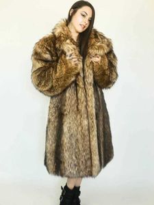 女性の毛皮のフェイクファーレディースウォームフェイクファーコート冬のレジャーロングジャケットウィンドブレイカー女性太いふわふわした豪華なボンジャスウォームパーカスアウターウェアT240523