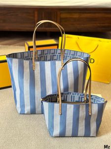 luxury tote bag Designer Striped shoulder bag ladies Luxury Handbags large/mini shopping bag 3 colors women bags bag Women Leather bag