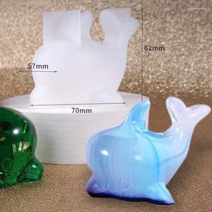 Decorative Figurines 3D Dolphin Silicone Mold Resin Casting Epoxy Decoration Mould Crafts Tool
