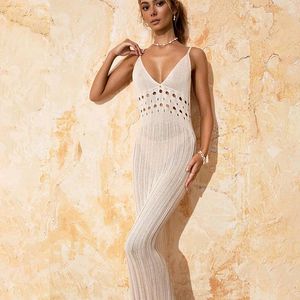 Casual Dresses Camisole Sticked Long Women Sexig Deep V-Hals Bikini Dress Backless Sleeveless Female Clothing Summer Sundress Sun-Proof