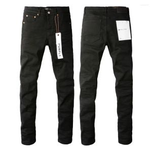 Mäns jeans 2024 Purple Brand Designer 24SS Jeans Solidwear Fashion Black Denim Slim Stretch CRG2405274-12