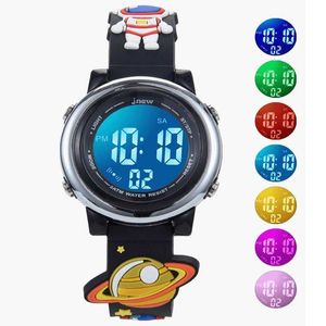 Zegarki dziecięce Uthai C11 Dziecięcy zegarek Elektroniczny Waterproof Barm Cock Kids Chłopiec Student Multi-funkcjonalny kreskówkowy sport Planet Y240527