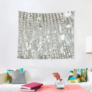 Гобелена Порграфическое изображение кристаллов люстр и легкие гобелена вещам для украшений комнаты эстетические