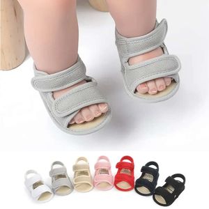 M Summer unisex maluch girl buty solidny kolor netto tkanina oddychająca chłopcy niemowlęta sandały L 4525