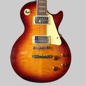 Klassisk elektrisk gitarrmahogny med Flame Maple-Top Guitar bra ljudkvalitet Ny stil, gratis frakt 2588