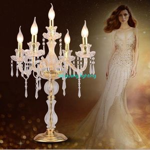 led candle table decorations candle table lamp crystal candelabra lamps large Restaurant dining room bar table lamps bedroom ZT0011# 248i