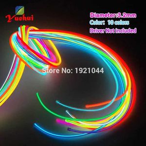 LED Rave Toy El Steel Wire Wire Rope Tube Flexible Neon Light 10色のオプションを除いて、おもちゃ工芸パーティーの装飾を除きます。