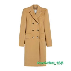 Designer Coat Jacket Maxmara Coat Women's Trench Coat Wool Blend Italian Brand Coat Fashion Trends IVZJ