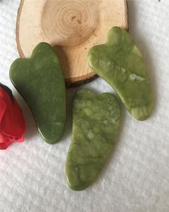 Jade Massage Tool Guasha Board Gua Sha обработка лица натуральный нефритовый камень