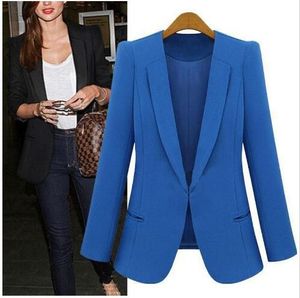 2017 Ladies Blazer Plus Size 4XL Formal Jacket Women's White Blaser Black Female Blue Women Suit Office Ladies SY185 Qahhs