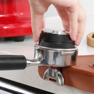 51/53/58mm 2 In 1 Double Side Coffee Tamper Coffee Distributor Powder Press Adjustable Flat Bottom Espresso Coffee Accessories