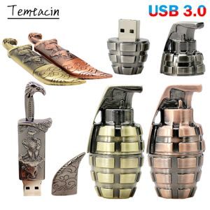 USB 3.0 High-speed Data Transfer Metal Knife Model USB Flash Drive 64G Pen Drive 16GB 32GB 128GB 256GB Pendrive USB Memory Stick