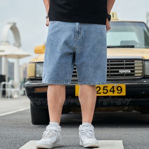 Męskie spodnie Plus Size 2021 Summer Shorts Big 32-48 Fashion Casual Denim Krótkie spodnie dla 150 kg grubej odzieży 190.